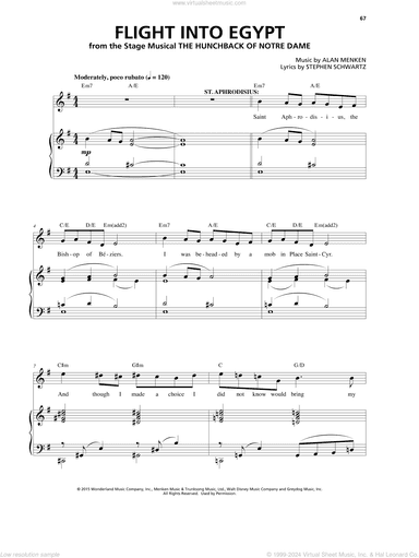 Flight Into Egypt (from The Hunchback Of Notre Dame: A New Musical)