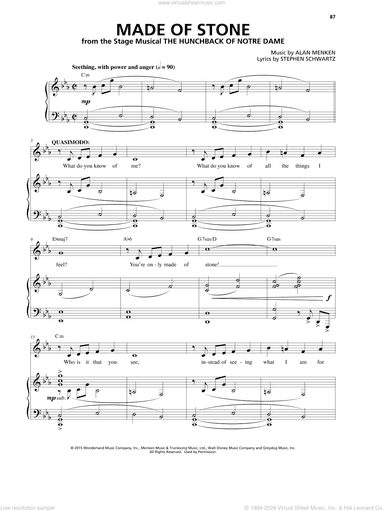 Made Of Stone (from The Hunchback Of Notre Dame: A New Musical)