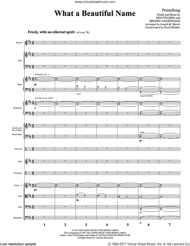 What a Beautiful Name (arr. Joseph M. Martin)