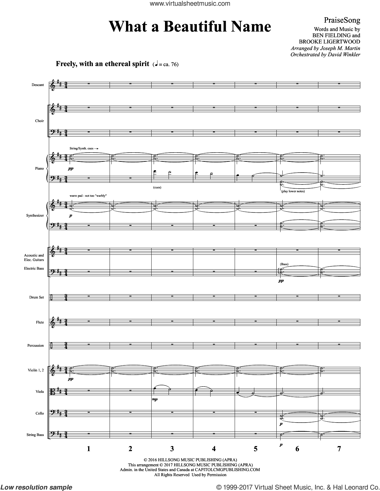 What a Beautiful Name (arr. Joseph M. Martin)