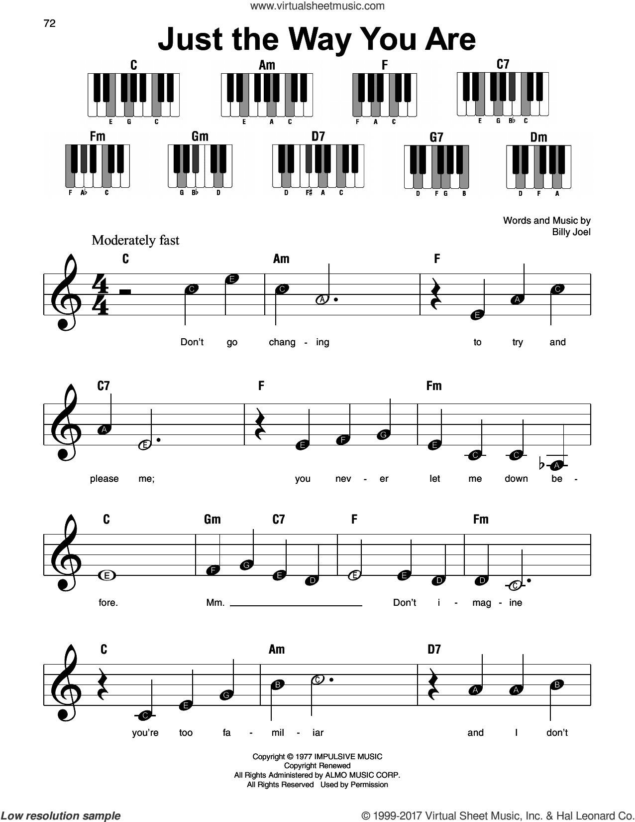 Just The Way You Are, (beginner)