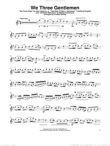 We Three Gentlemen (Medley)