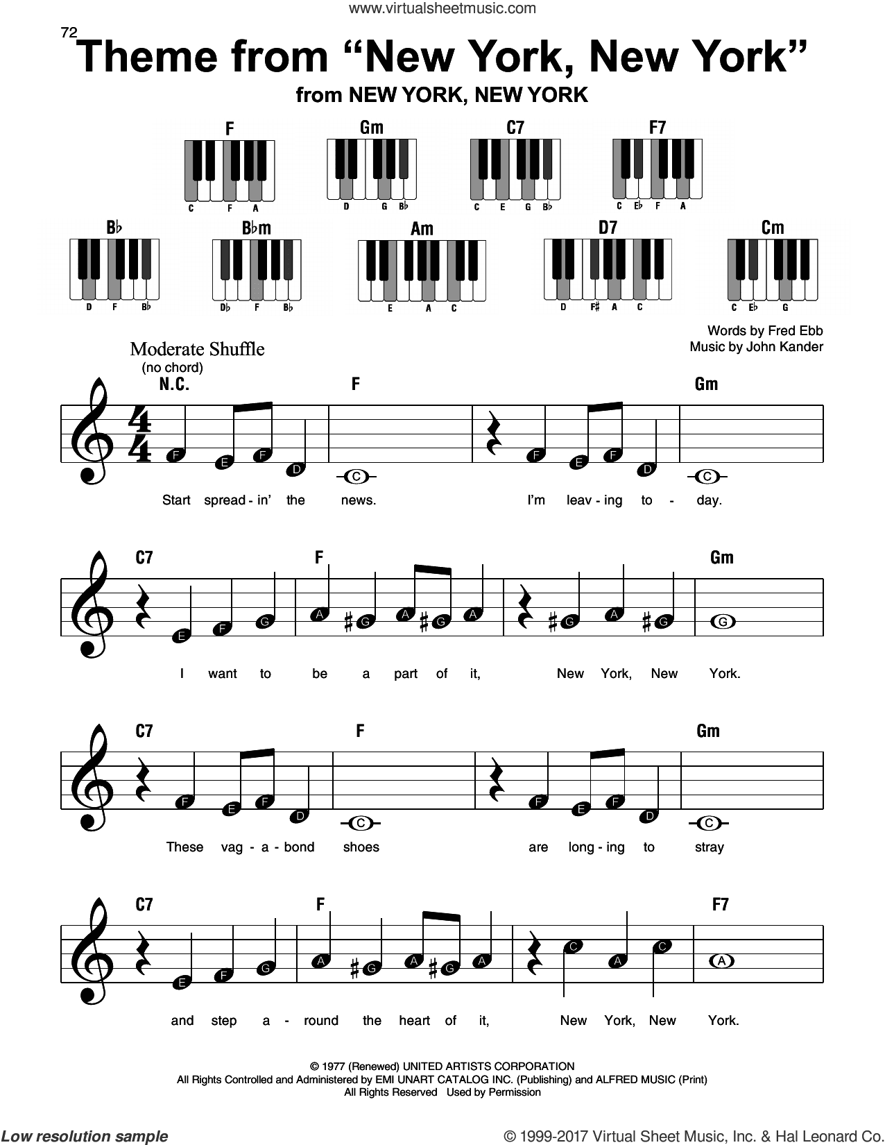 Theme From "New York, New York"