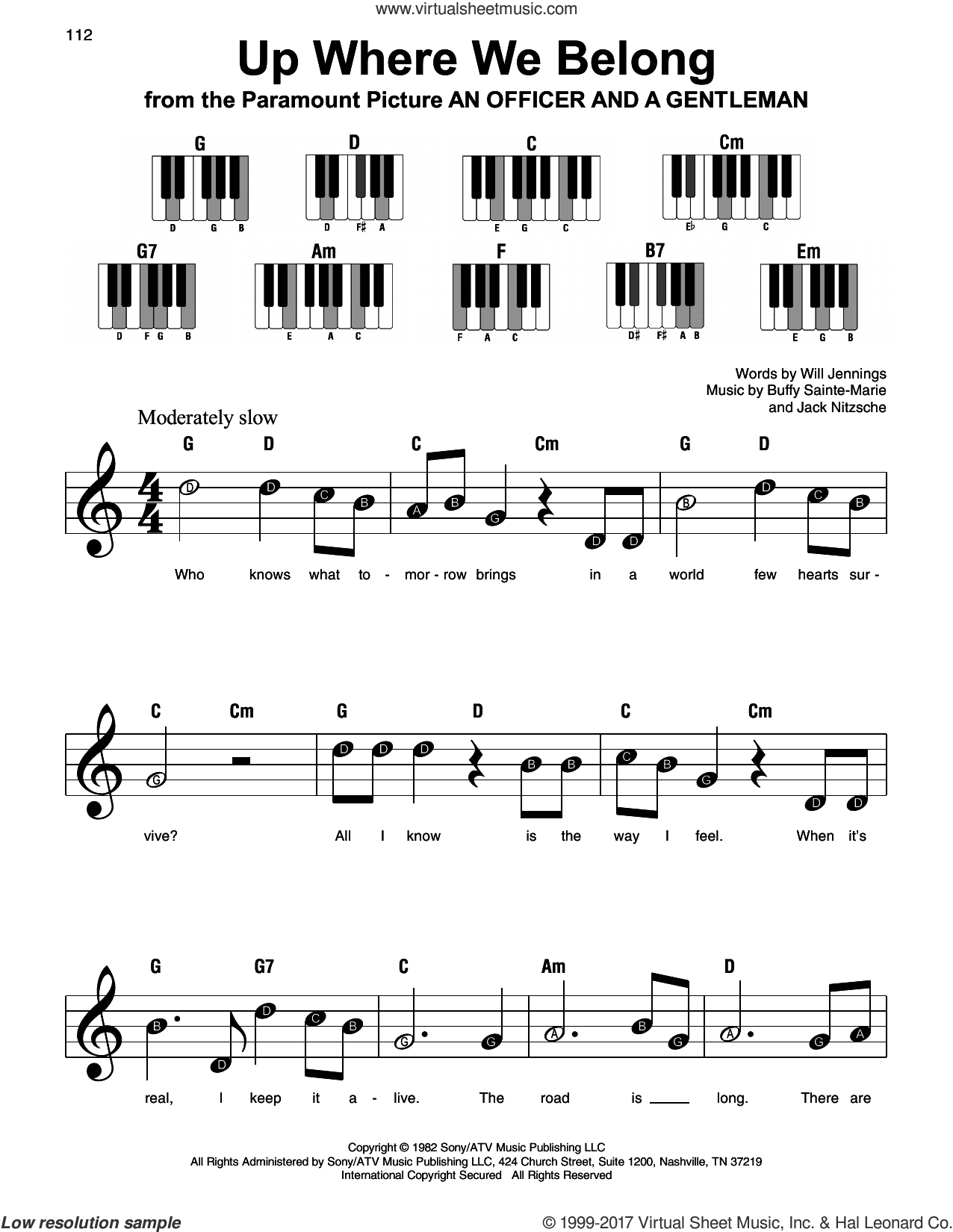 Up Where We Belong, (beginner)