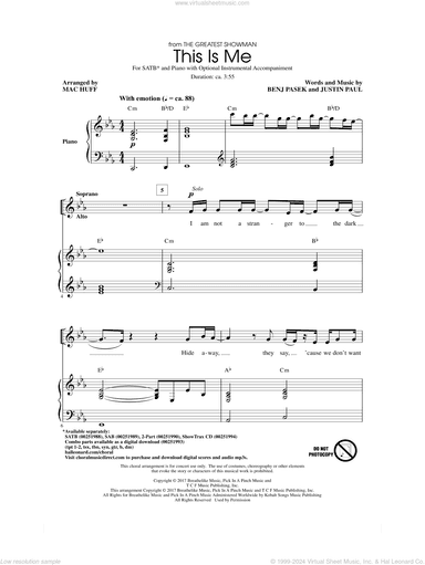 This Is Me (from The Greatest Showman) (arr. Mac Huff)