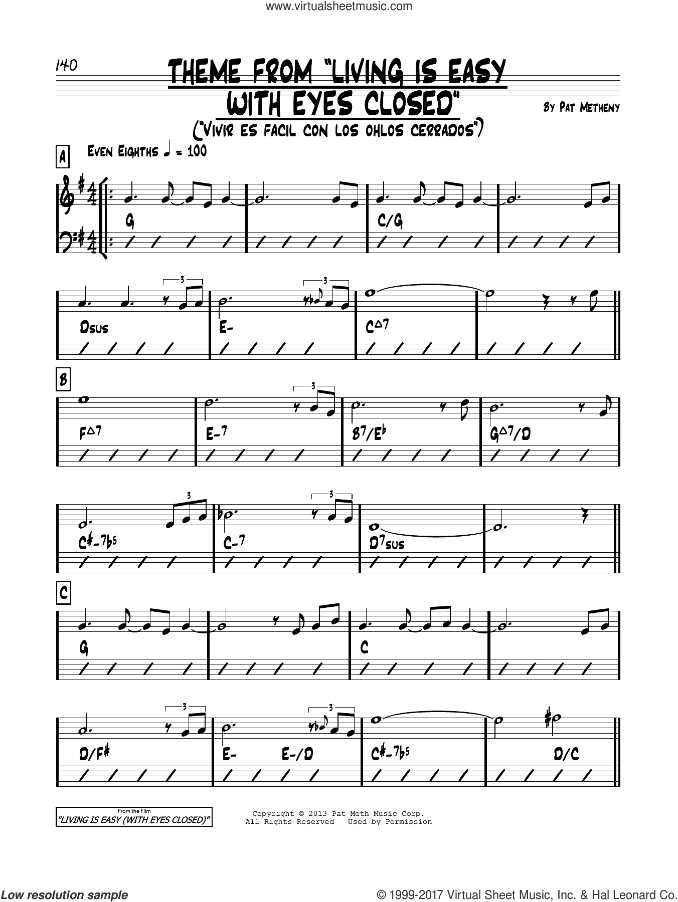 Theme From "Living Is Easy With Eyes Closed"