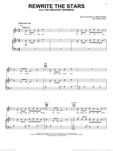 Rewrite The Stars (from The Greatest Showman)