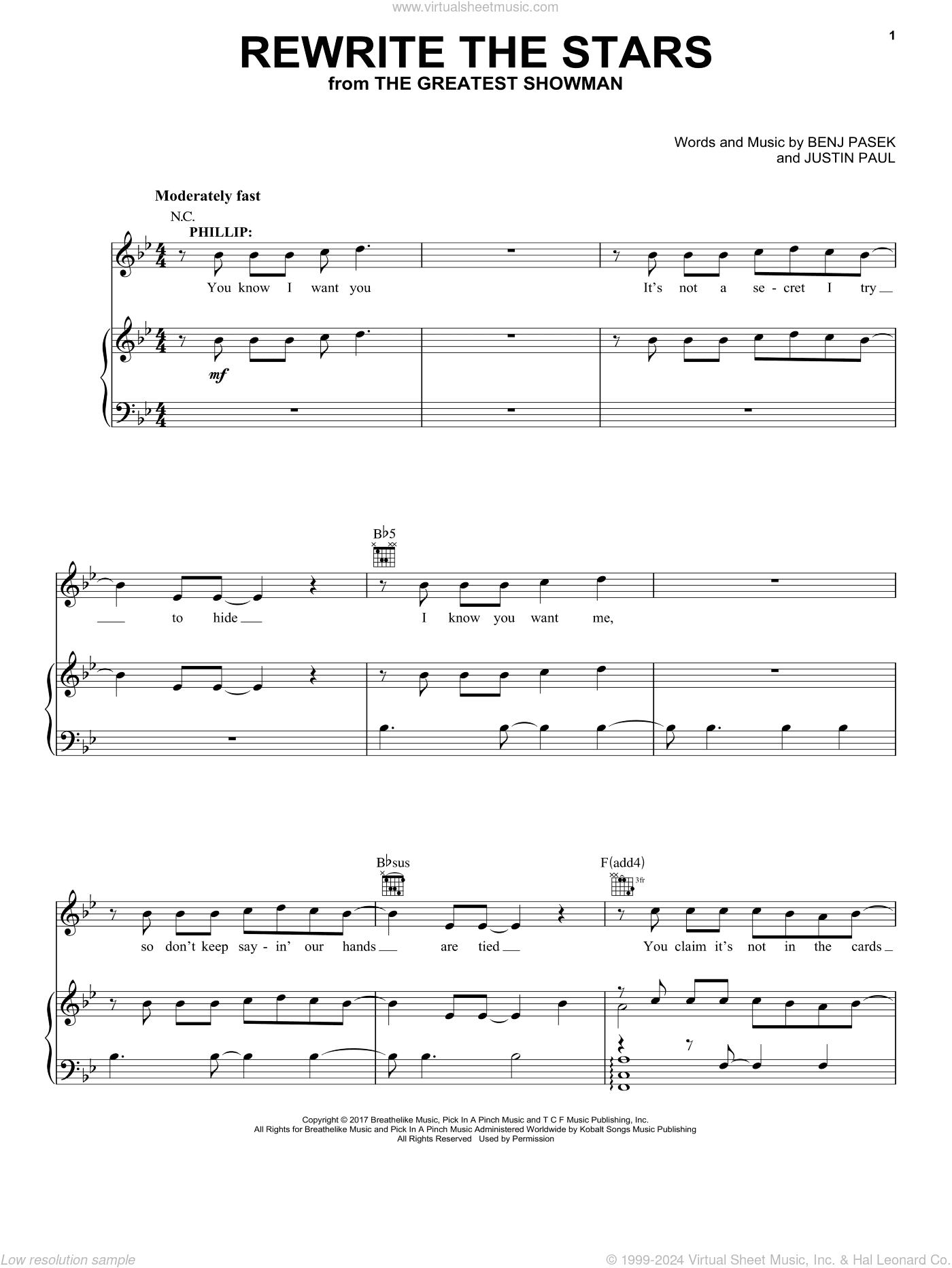 Rewrite The Stars (from The Greatest Showman)
