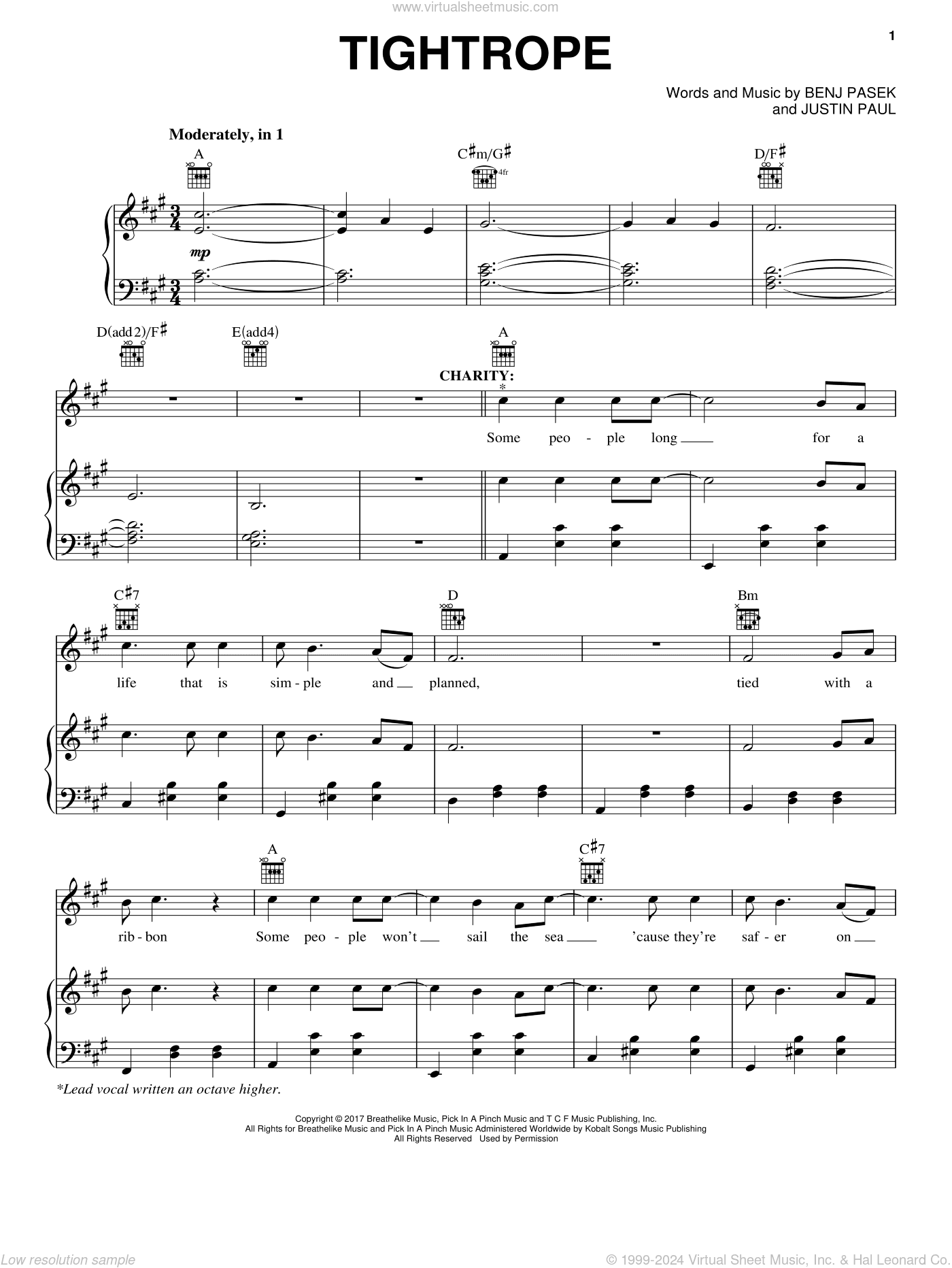 Tightrope (from The Greatest Showman)