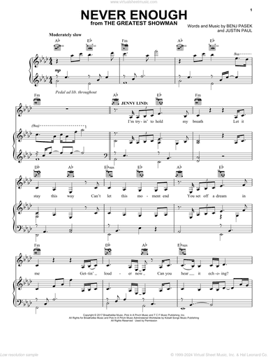 Never Enough (from The Greatest Showman)