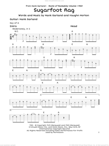 Sugarfoot Rag