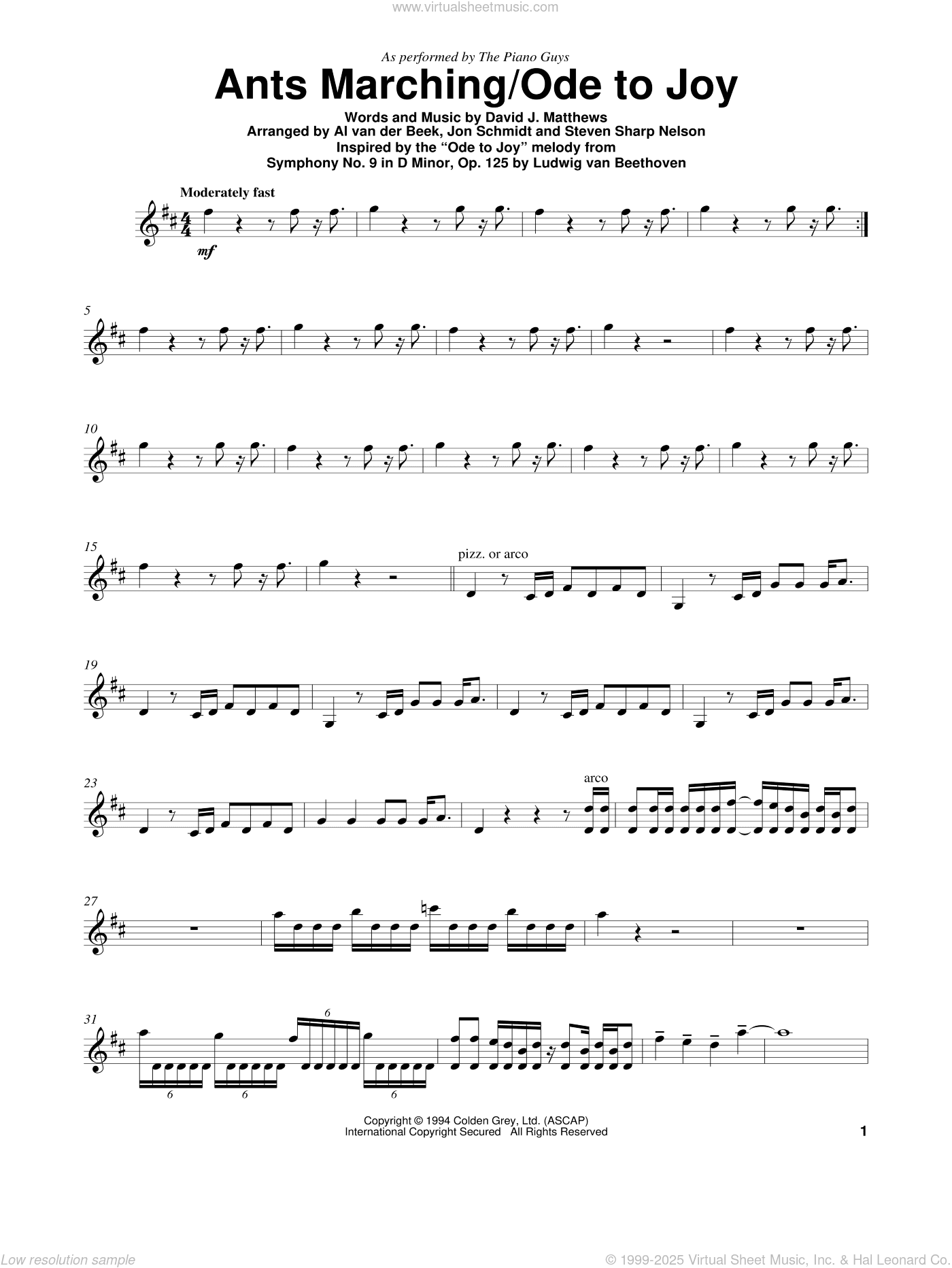 Ants Marching/Ode To Joy