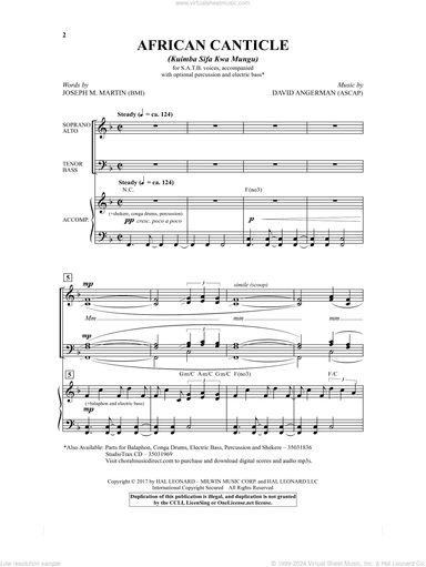 African Canticle (Kuimba Sifa Kwa Mungu)