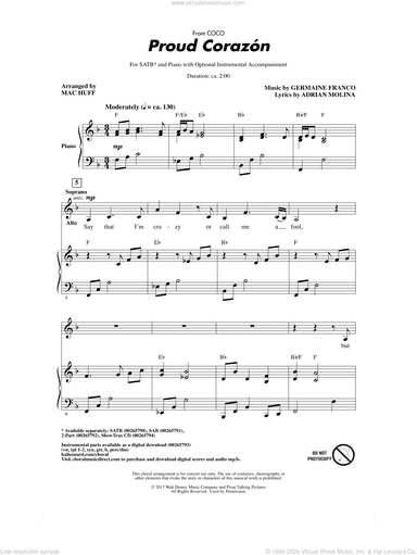 Proud Corazon (from Coco) (arr. Mac Huff)