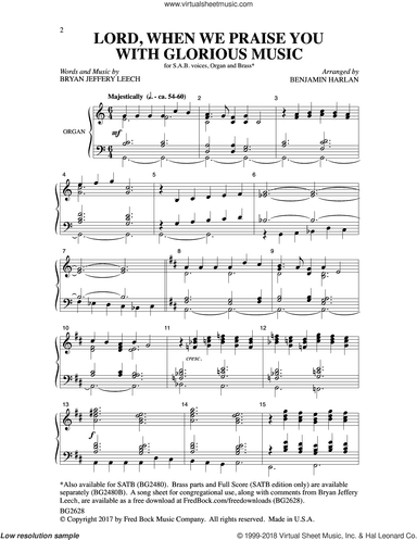Lord, When We Praise You with Glorious Music