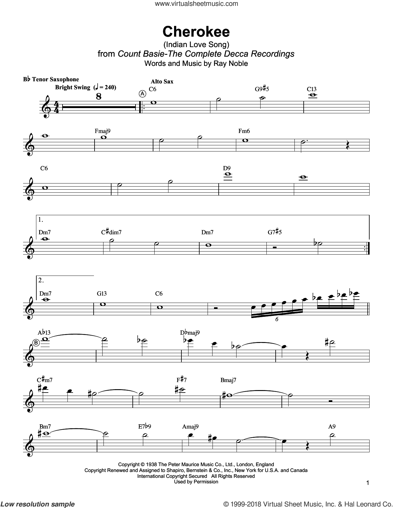 Cherokee (Indian Love Song)