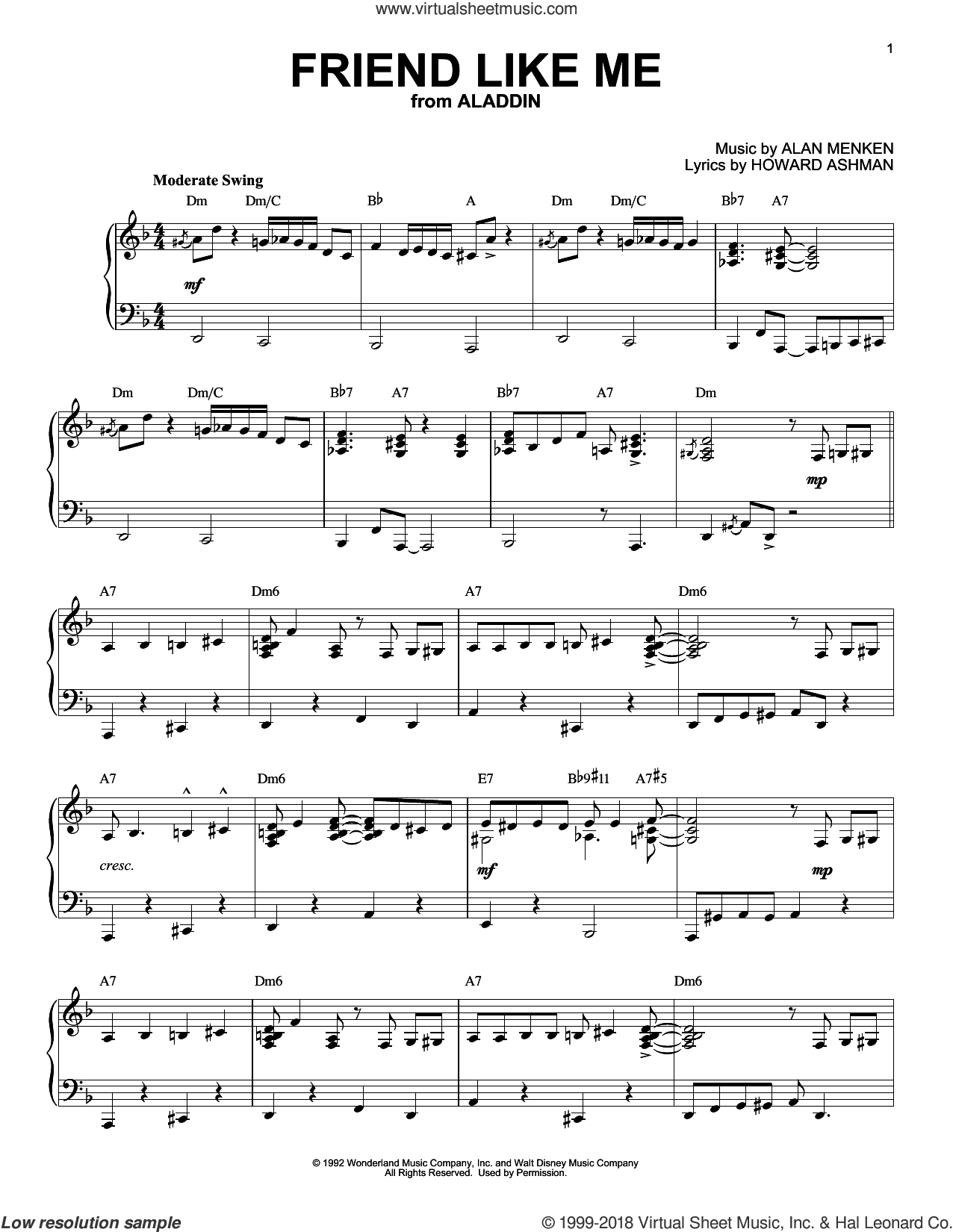 Friend Like Me [Jazz version] (from Aladdin)