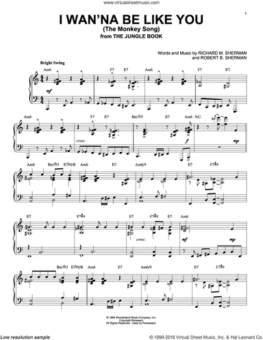 I Wan'na Be Like You (The Monkey Song) [Jazz version] (from The Jungle Book)
