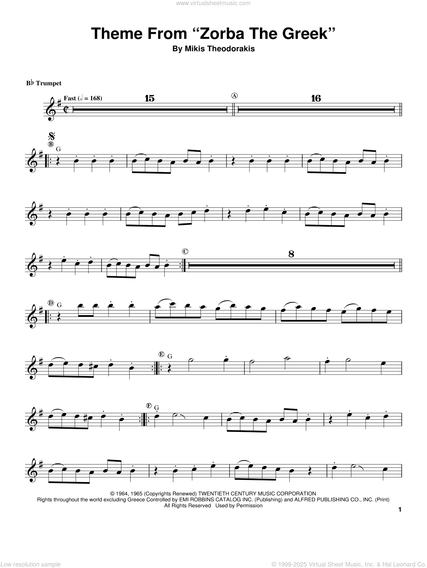Theme From "Zorba The Greek"