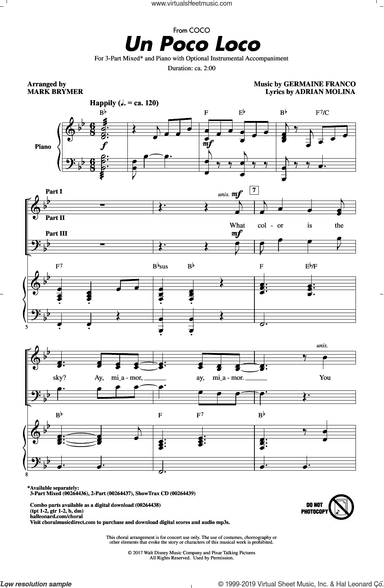 Un Poco Loco (from Coco) (arr. Mark Brymer)