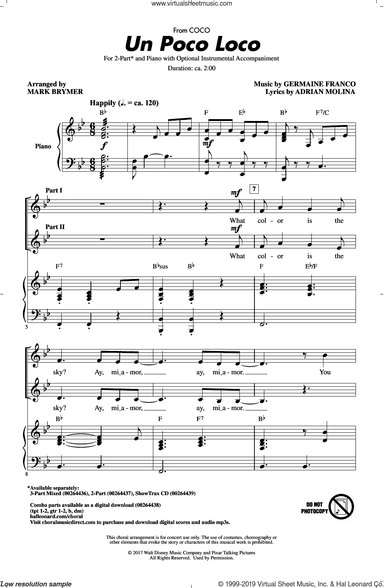 Un Poco Loco (from Coco) (arr. Mark Brymer)