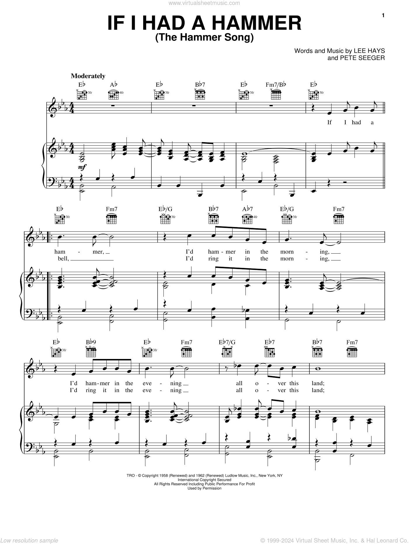 If I Had A Hammer (The Hammer Song)
