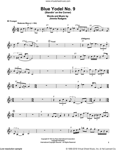 Blue Yodel No. 9 (Standin' On The Corner)