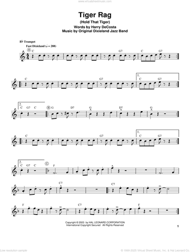 Tiger Rag (Hold That Tiger)
