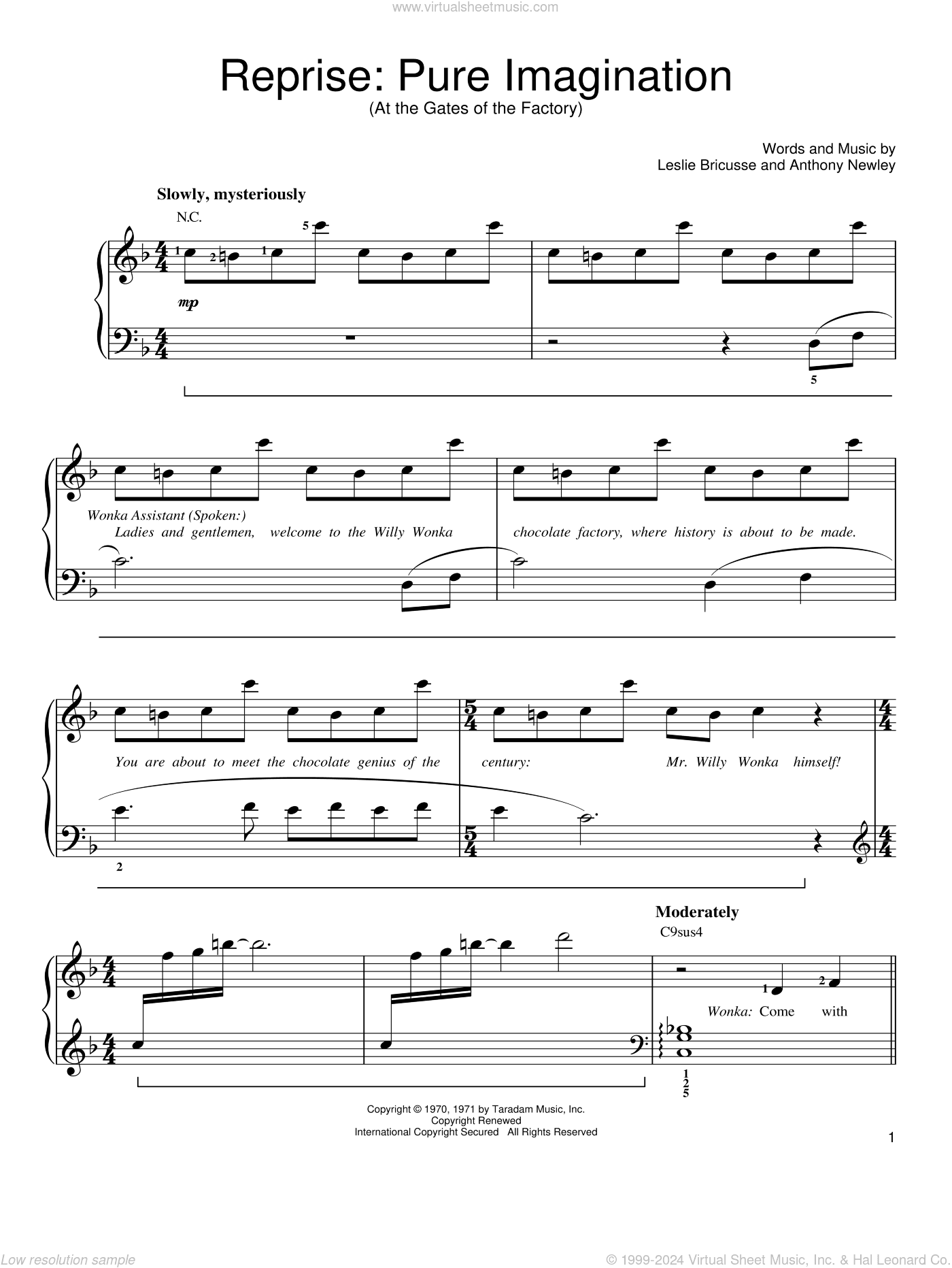 Reprise: Pure Imagination (At the Gates of the Factory)