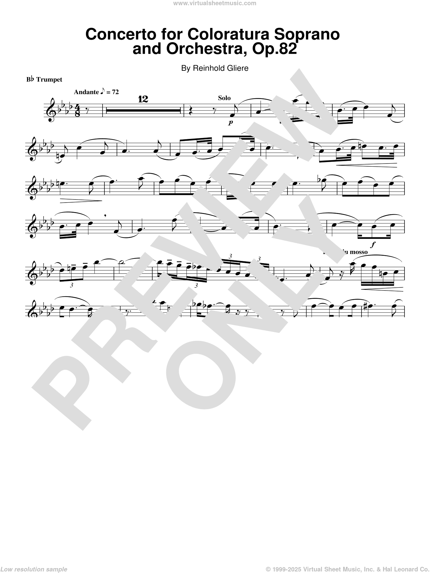 Concerto For Coloratura Soprano And Orchestra, Op. 82