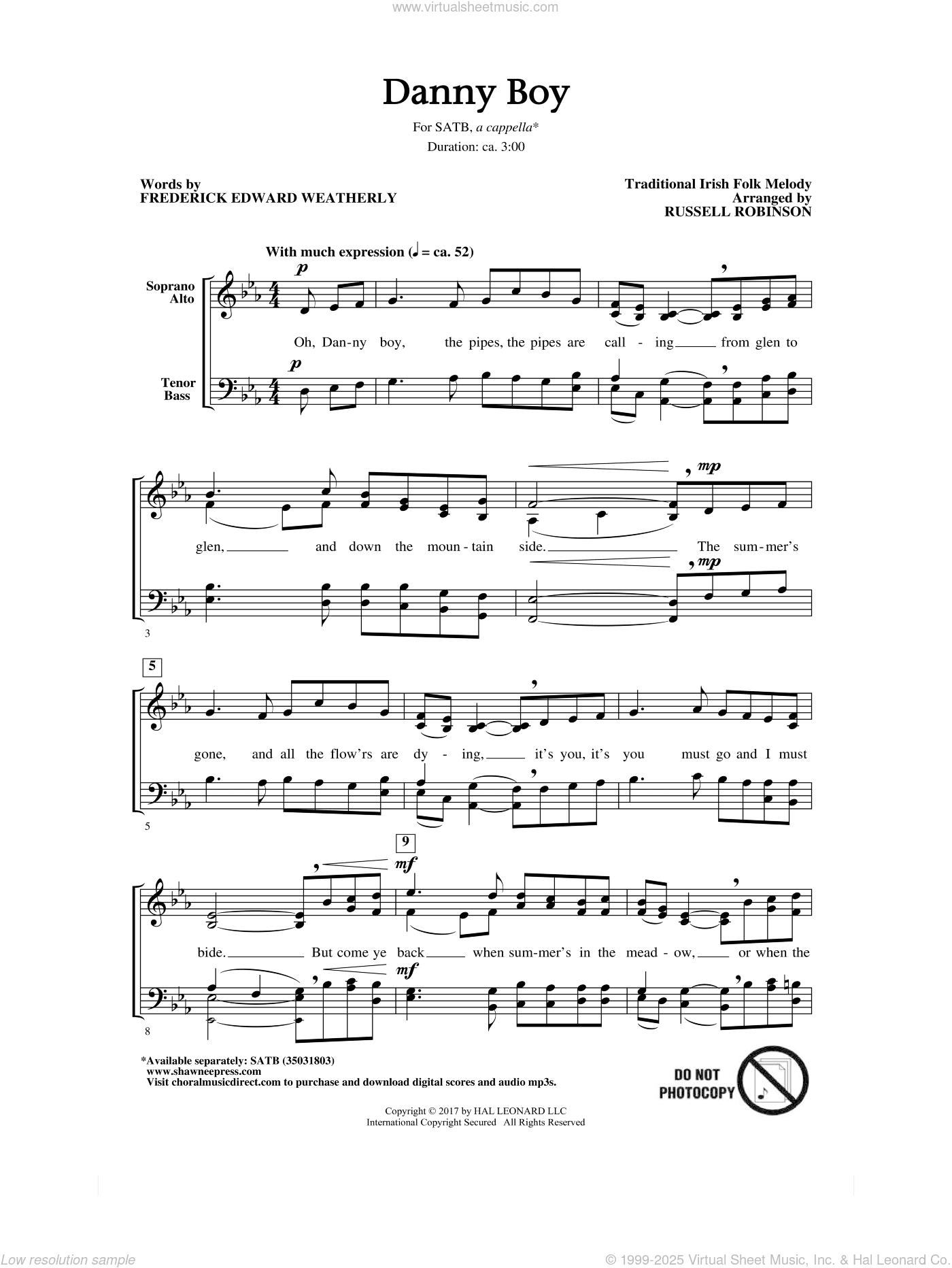 Danny Boy (arr. Russell Robinson)