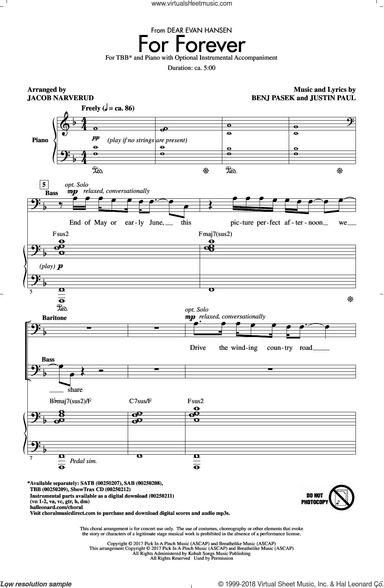 For Forever (from Dear Evan Hansen) (arr. Jacob Narverud)