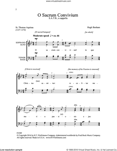O Sacrum Convivium