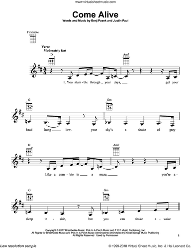 Come Alive (from The Greatest Showman)