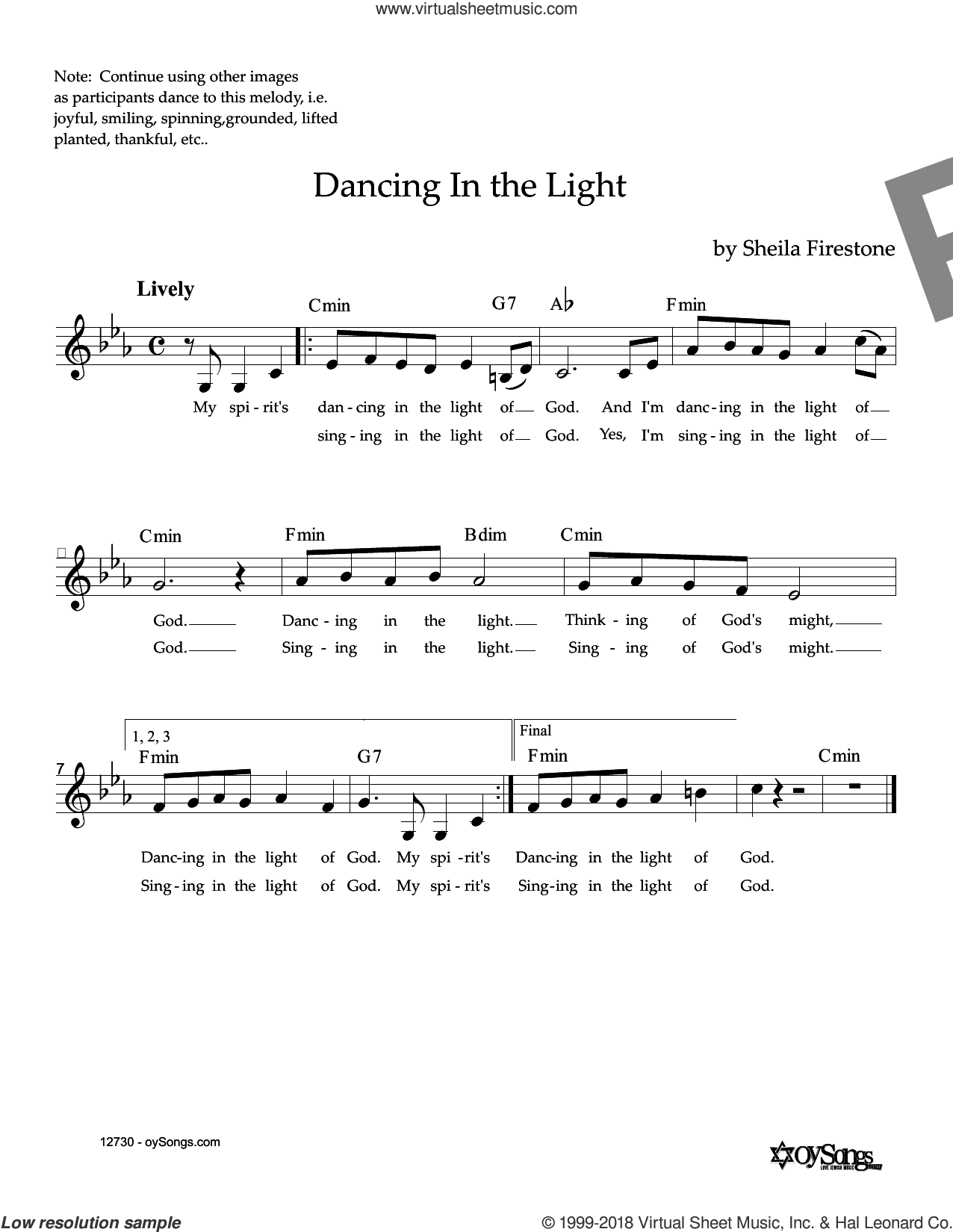 Dancing In The Light