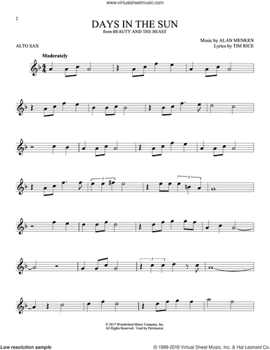 Days In The Sun (from Beauty And The Beast)