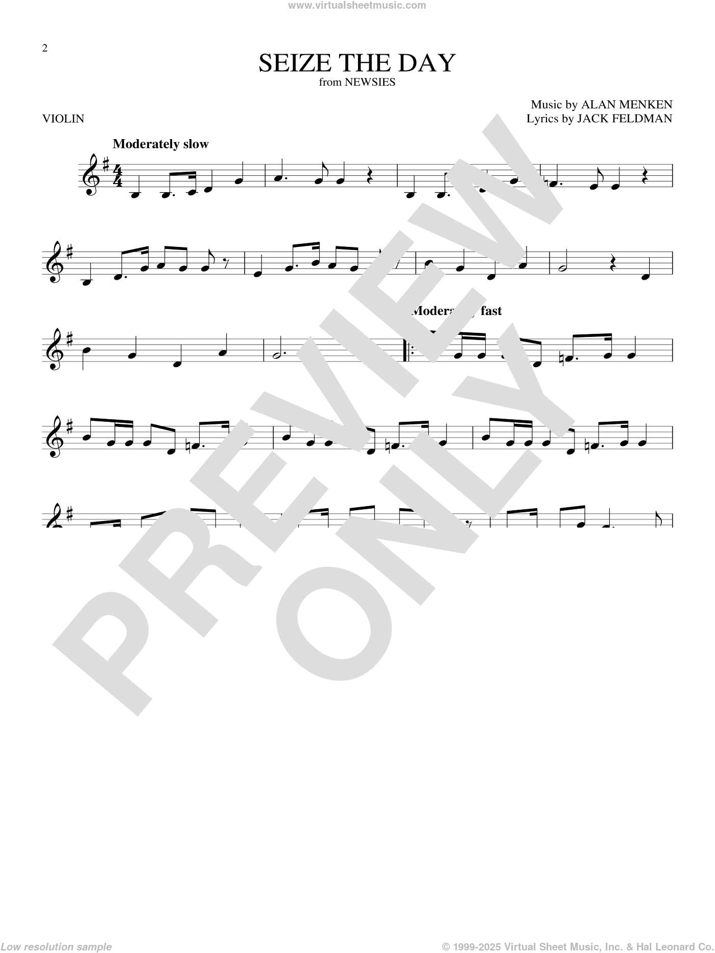 Seize The Day (from Newsies)