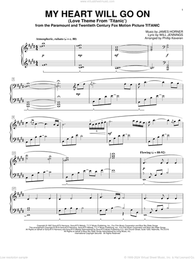 My Heart Will Go On (Love Theme From Titanic) (arr. Phillip Keveren)