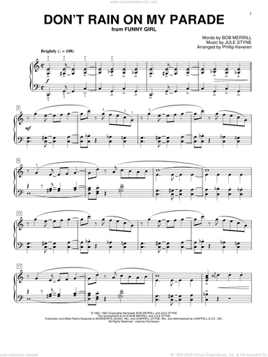 Don't Rain On My Parade (arr. Phillip Keveren)