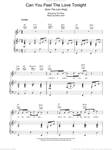 Can You Feel The Love Tonight (from The Lion King)