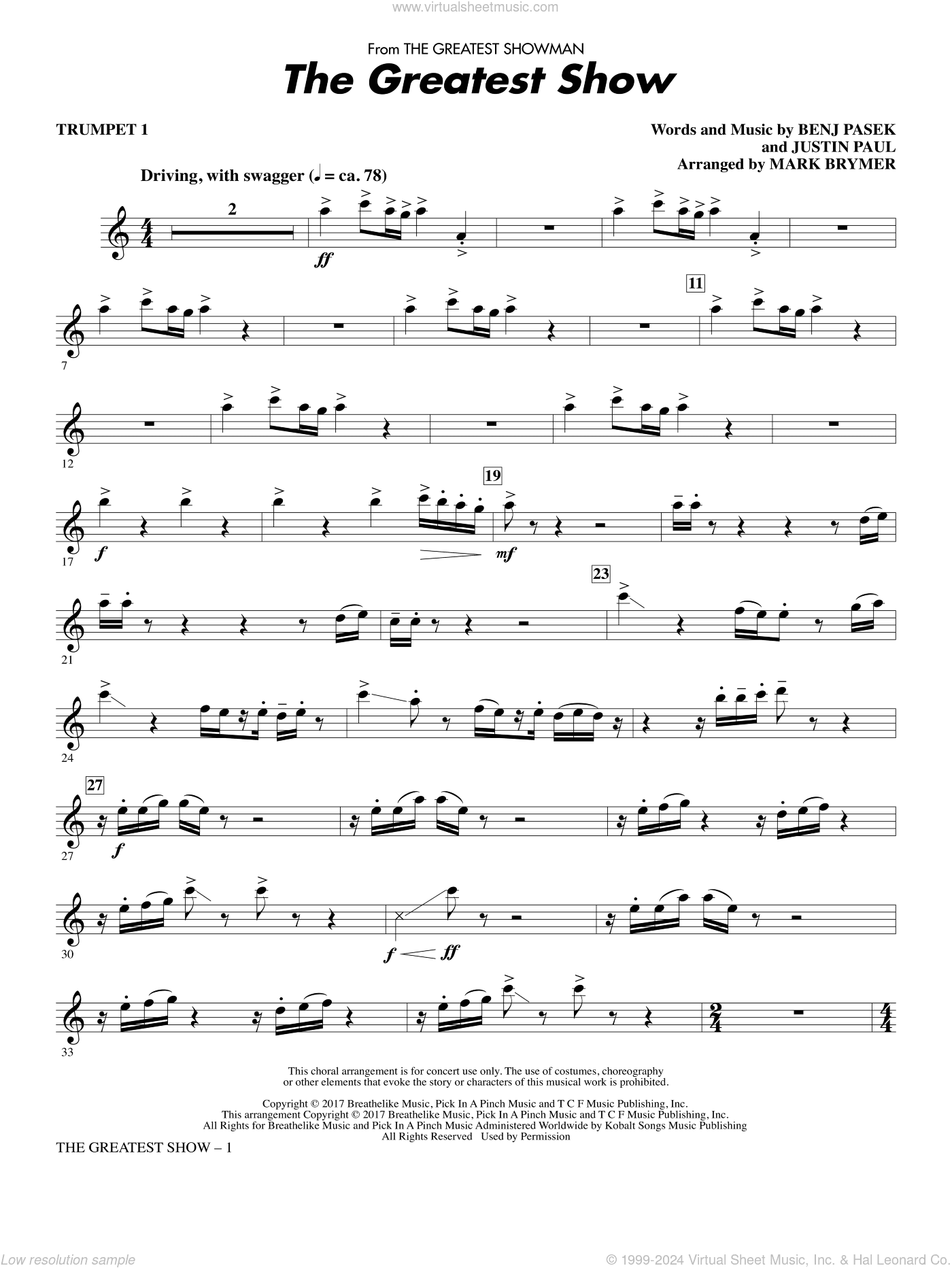 The Greatest Show (arr. Mark Brymer)