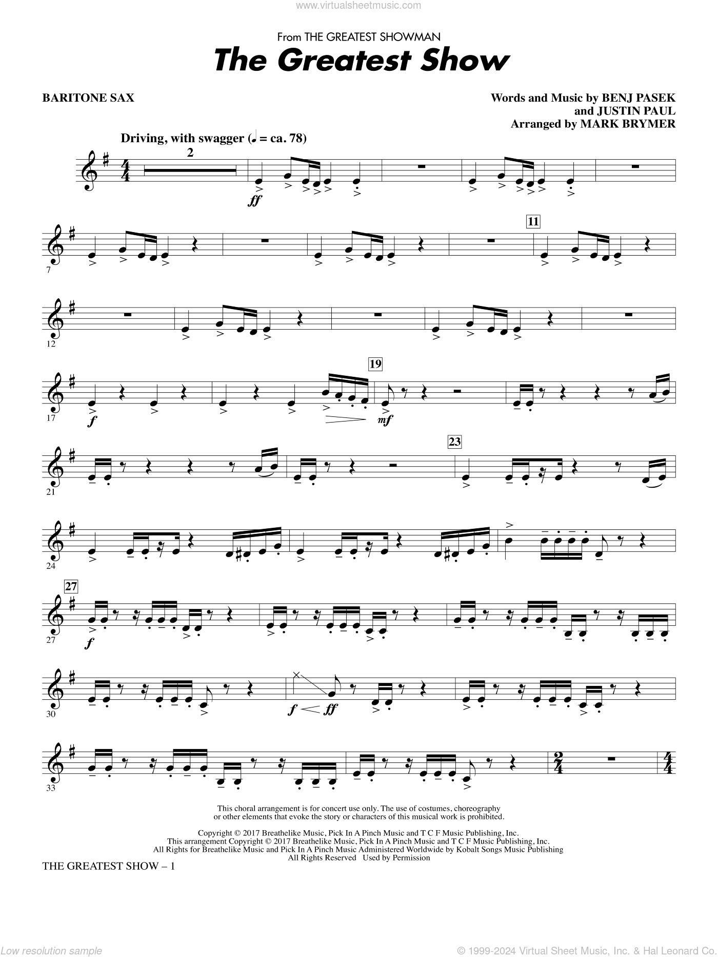 The Greatest Show (arr. Mark Brymer)