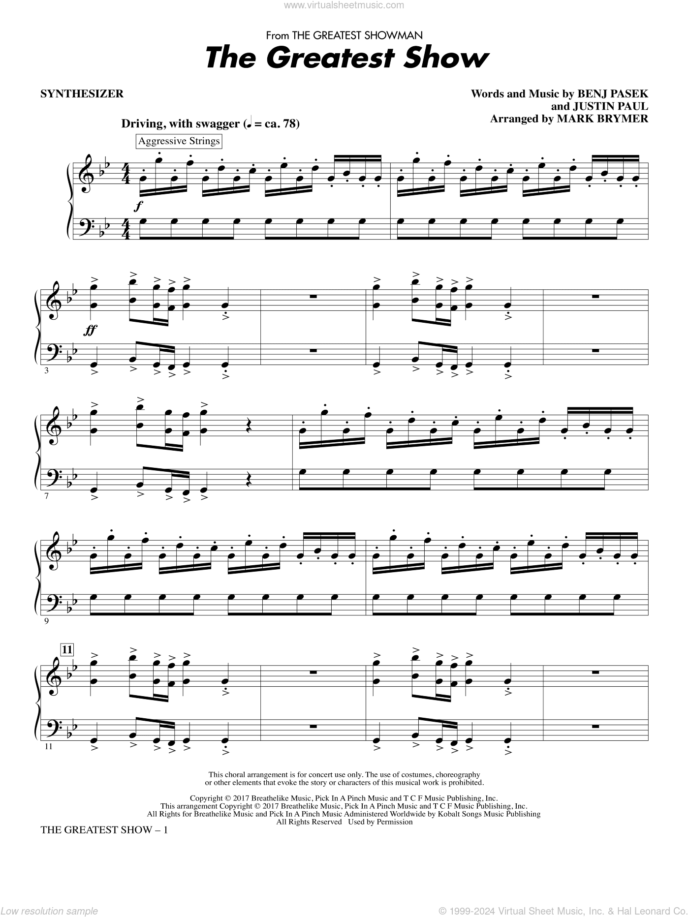 The Greatest Show (arr. Mark Brymer)