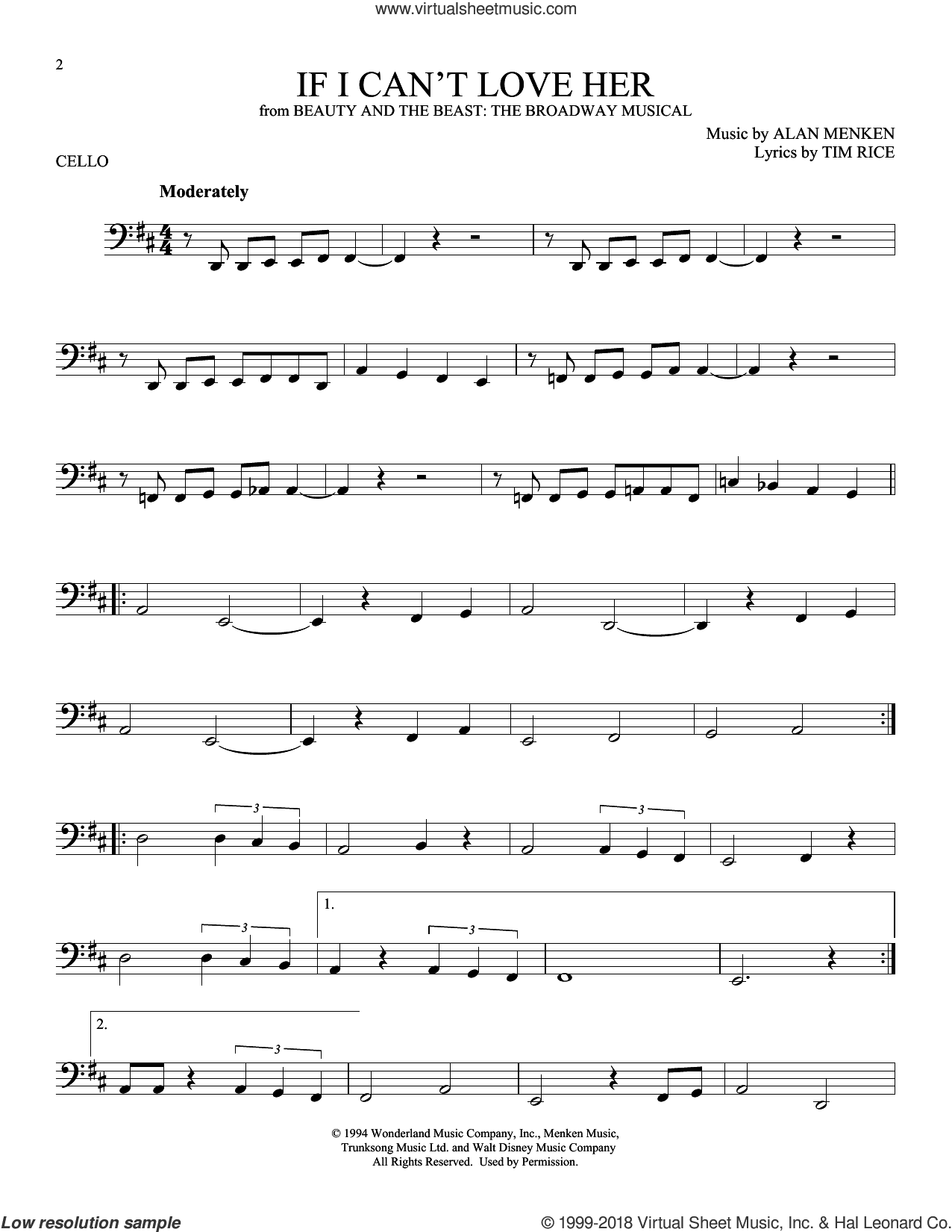 If I Can't Love Her (from Beauty And The Beast: The Musical)