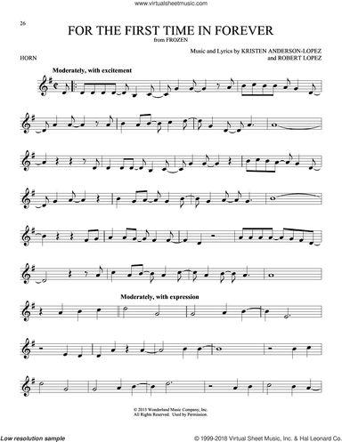 For The First Time In Forever (from Frozen)