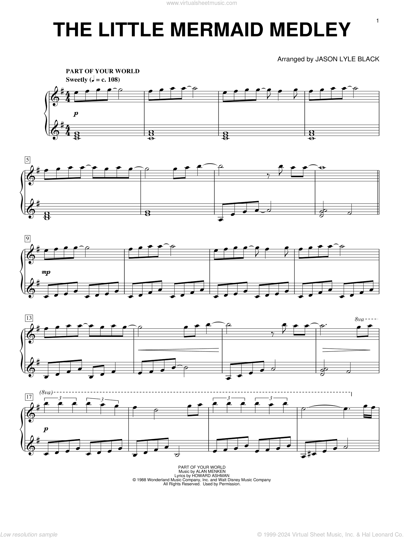 The Little Mermaid Medley (arr. Jason Lyle Black)