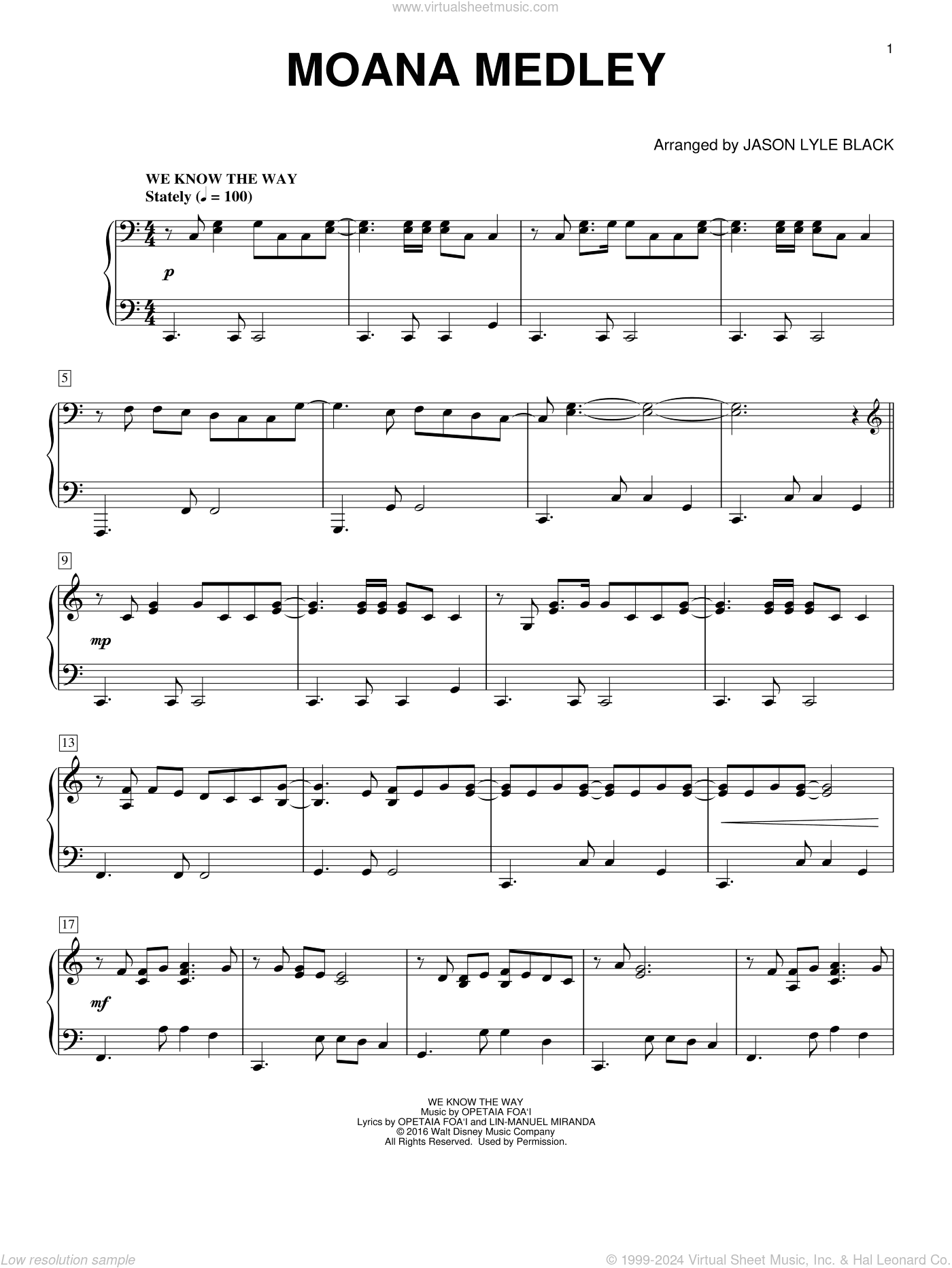 Moana Medley (arr. Jason Lyle Black)