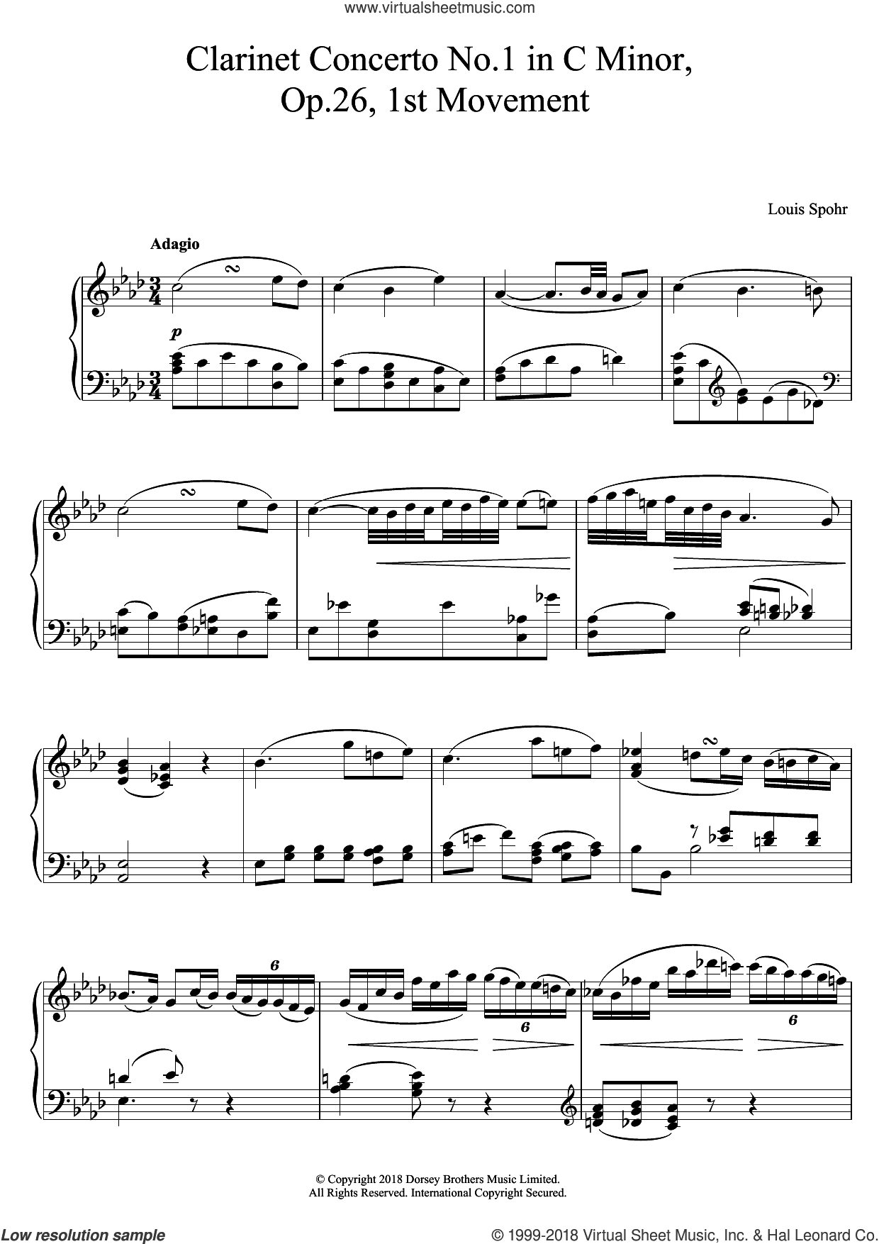 Clarinet Concerto No.1 In C Minor, Op.26, 2nd Movement