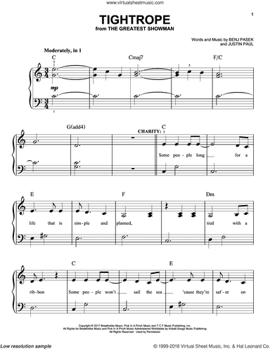 Tightrope (from The Greatest Showman)
