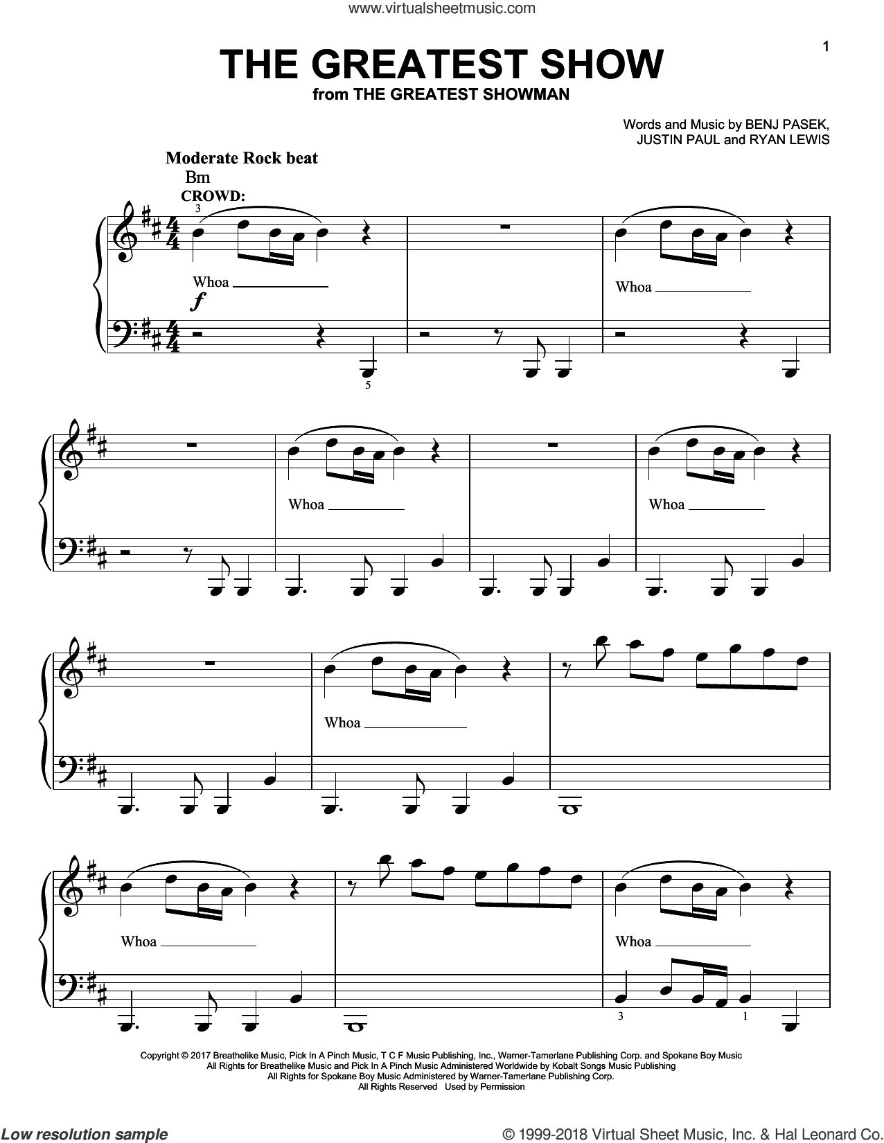 The Greatest Show (from The Greatest Showman)